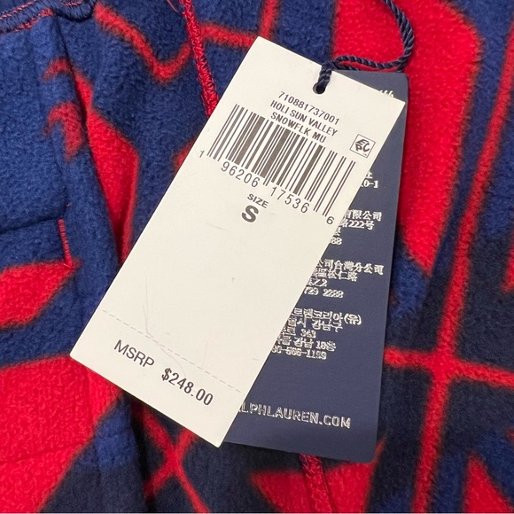 NWT POLO RALPH LAUREN Men FairIsle Snowflake Brushed Fleece Jogger Sweatpants S - Picture 14 of 15